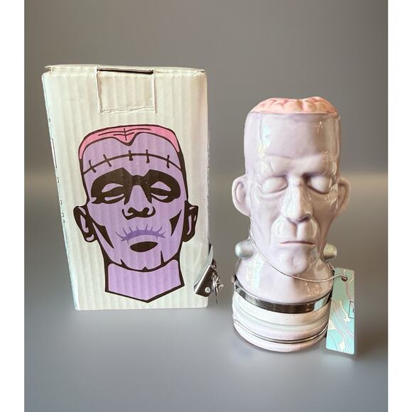 Frankenstein Contained Art Airtight Decor Storage NEW Halloween - Picture 1 of 6